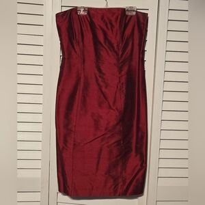 Silk Strapless Dress